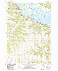 Download a high-resolution, GPS-compatible USGS topo map for Lansing, IA (1983 edition)