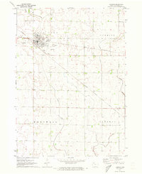 1971 Map of Laurens, 1973 Print