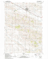 Download a high-resolution, GPS-compatible USGS topo map for Lowden, IA (1992 edition)