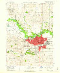 1960 Map of Albion, IA, 1962 Print