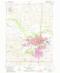 1960 Map of Albion, IA, 1980 Print