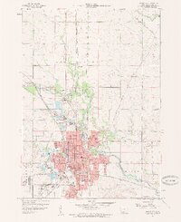 1959 Map of Mason City, IA, 1960 Print
