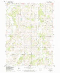 Download a high-resolution, GPS-compatible USGS topo map for Medora, IA (1983 edition)