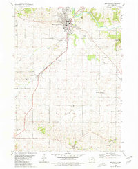 preview thumbnail of historical topo map of Monticello, IA in 1980
