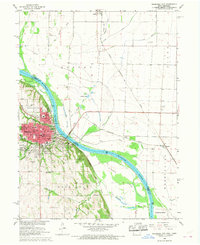 1966 Map of Nebraska City, NE, 1968 Print