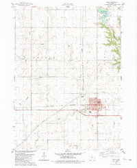 preview thumbnail of historical topo map of Ogden, IA in 1982