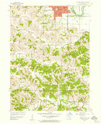 1956 Map of Davis County, IA, 1958 Print