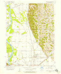 Download a high-resolution, GPS-compatible USGS topo map for Pacific Junction, IA (1958 edition)
