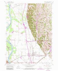 Download a high-resolution, GPS-compatible USGS topo map for Pacific Junction, IA (1984 edition)