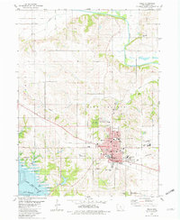 preview thumbnail of historical topo map of Pella, IA in 1980
