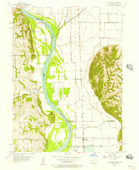 Download a high-resolution, GPS-compatible USGS topo map for Rock Bluff, IA (1957 edition)