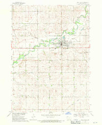 1968 Map of Rock Valley, 1971 Print