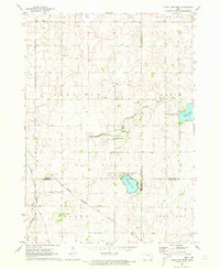 1971 Map of Rush Lake West, 1973 Print