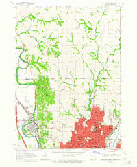 Download a high-resolution, GPS-compatible USGS topo map for Sioux City North, IA (1964 edition)