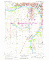 1963 Map of Sioux City South, 1977 Print