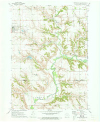 preview thumbnail of historical topo map of O'Brien County, IA in 1971