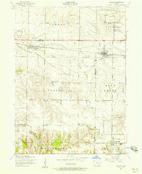 Download a high-resolution, GPS-compatible USGS topo map for Walcott, IA (1958 edition)