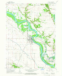 preview thumbnail of historical topo map of Wapello, IA in 1965