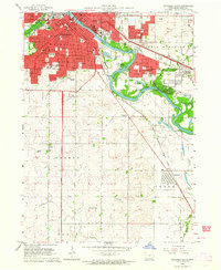 1963 Map of Waterloo, IA, 1964 Print