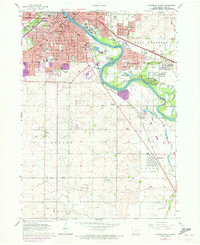 1963 Map of Waterloo, IA, 1973 Print