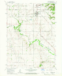 Download a high-resolution, GPS-compatible USGS topo map for Woodward, IA (1966 edition)