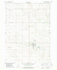 1975 Map of Zearing, IA, 1978 Print