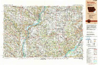 preview thumbnail of historical topo map of Burlington, IA in 1990