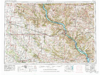 1959 Map of Dubuque, 1982 Print