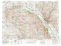 1955 Map of Sioux City, 1981 Print