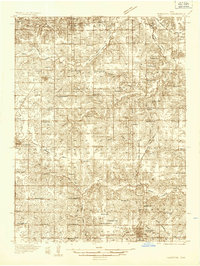 preview thumbnail of historical topo map of Humeston, IA in 1934
