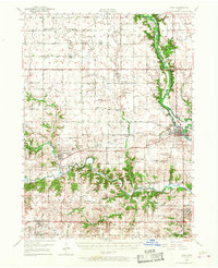 1949 Map of Adel, 1968 Print