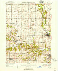 1949 Map of Adel, 1955 Print