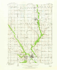 1912 Map of Ames, 1968 Print