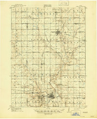 1914 Map of Ames, 1946 Print