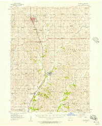1957 Map of Audubon County, IA, 1958 Print
