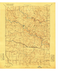 1891 Map of Baldwin, 1917 Print