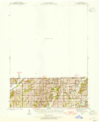 1940 Map of Blockton, 1954 Print