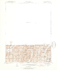 1940 Map of Blockton, 1954 Print