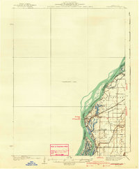 preview thumbnail of historical topo map of Burlington, IA in 1940