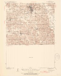 1939 Map of Centerville, 1954 Print
