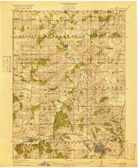 preview thumbnail of historical topo map of Chariton, IA in 1918