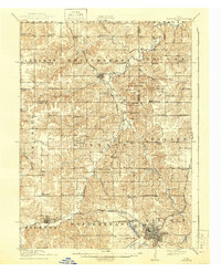 1918 Map of Lucas County, IA, 1944 Print