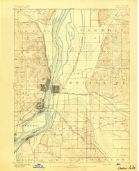 preview thumbnail of historical topo map of Clinton, IA in 1894