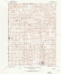 1934 Map of Humeston, IA, 1976 Print