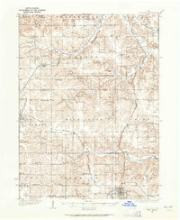 1934 Map of Wayne County, IA, 1965 Print