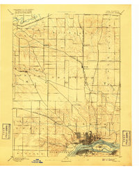 1894 Map of Davenport, IA, 1917 Print