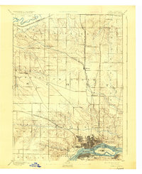 1894 Map of Davenport, IA, 1927 Print