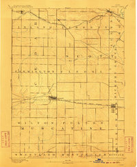 1894 Map of Durant, 1910 Print