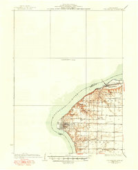 1936 Map of Fort Madison, 1950 Print