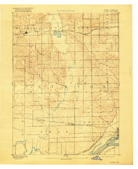 1894 Map of Goose Lake, IA, 1918 Print